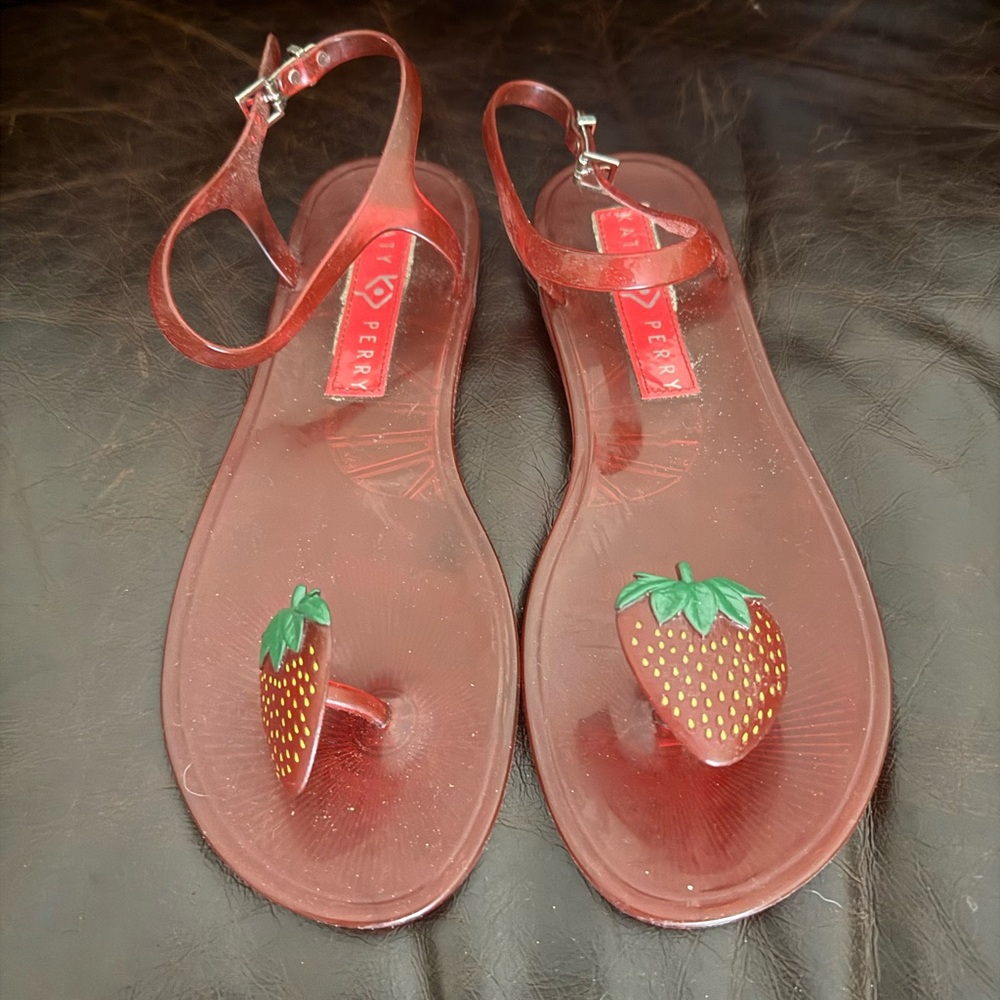 Sperry Women's Red Sandals with Strawberry Accent